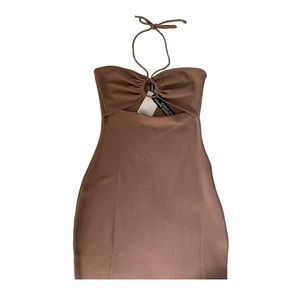 H&M Curvy Fit Bodycon Dress with Cut-Out, size S